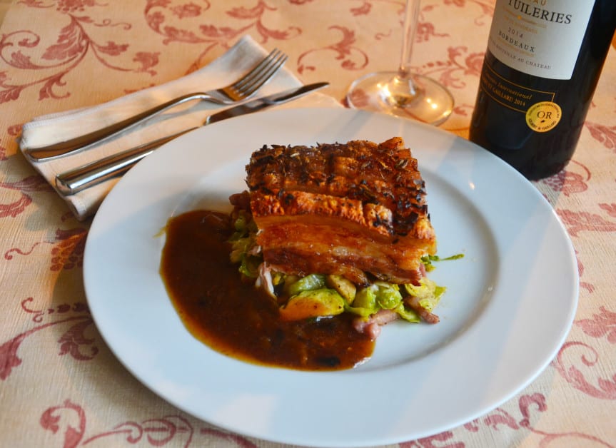 slow roast belly pork with chilli and fennel