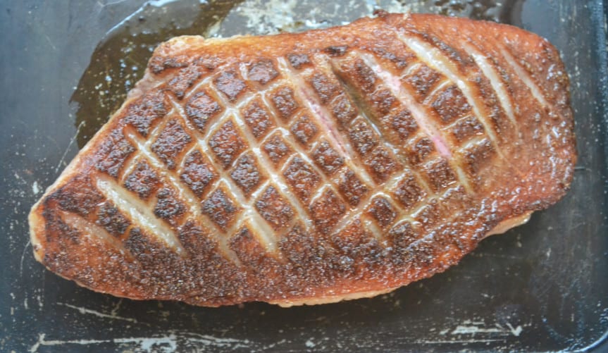 crispy duck with five spice and honey