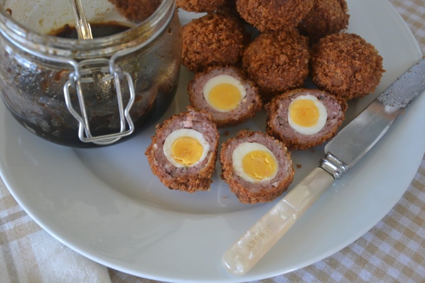 quail scotch eggs