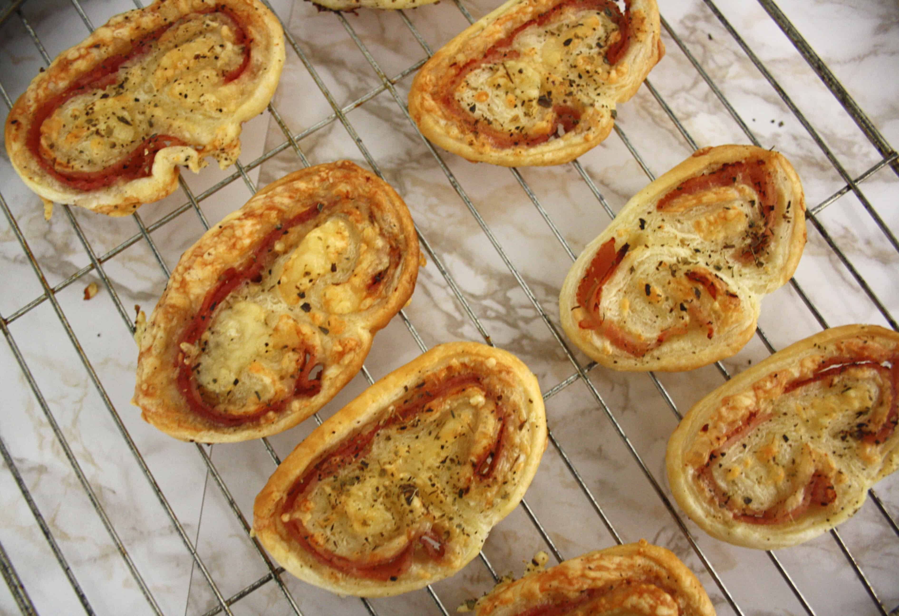 ham and cheese palmiers