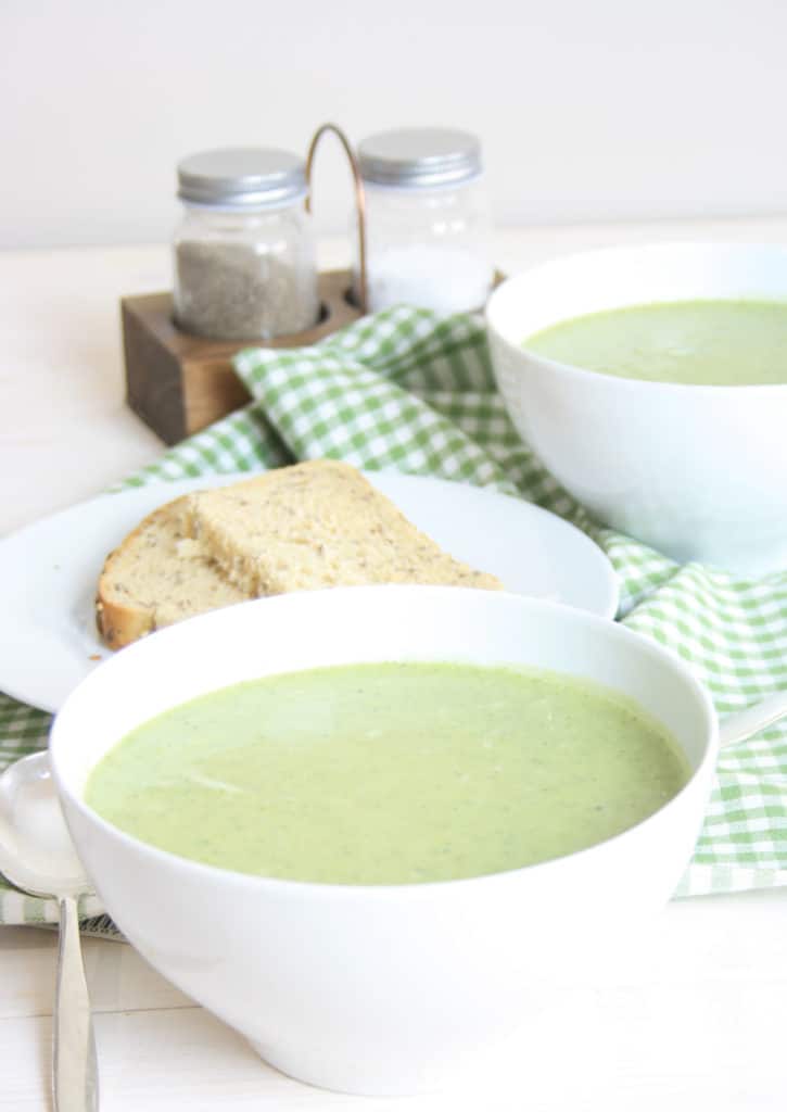 bowl of broccoli and stilton soup