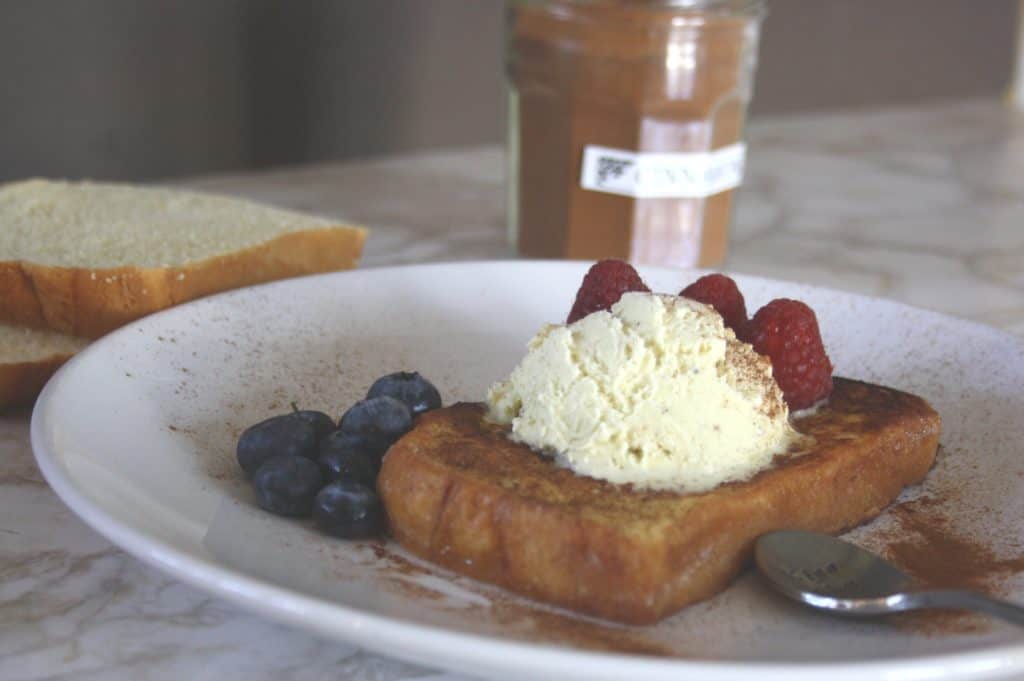 Simple Simple Vanilla Pain Perdu. Buttery brioche is dipped in batter then fried for an easy and delicious dessert. So many variations.