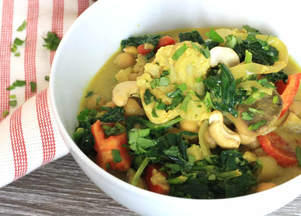 close up of bowl of
 curry