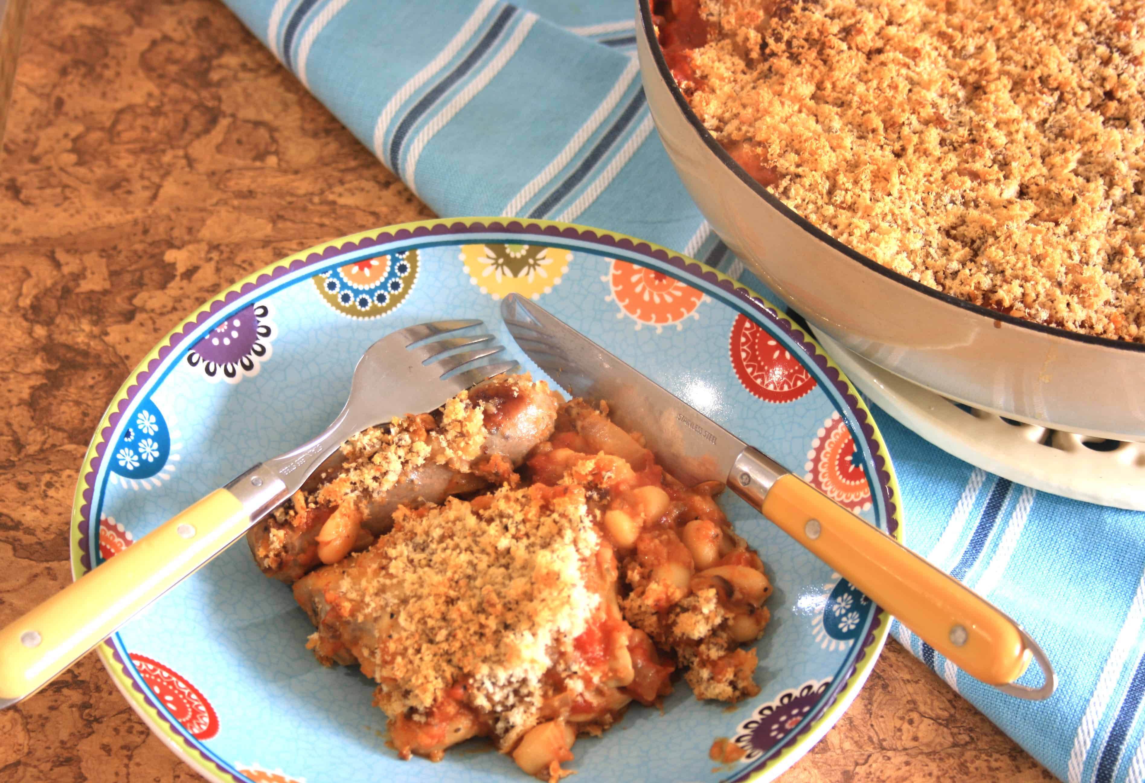 french cassoulet with chicken and sausage