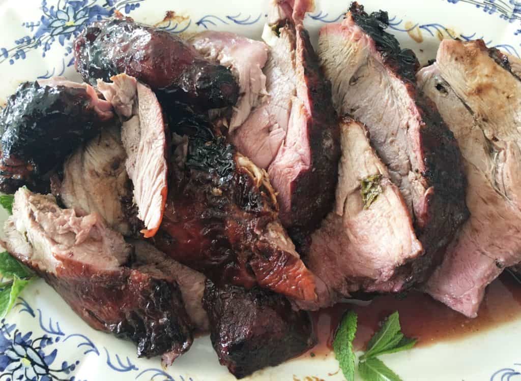 Sliced Lamb with Pomegranate Molasses