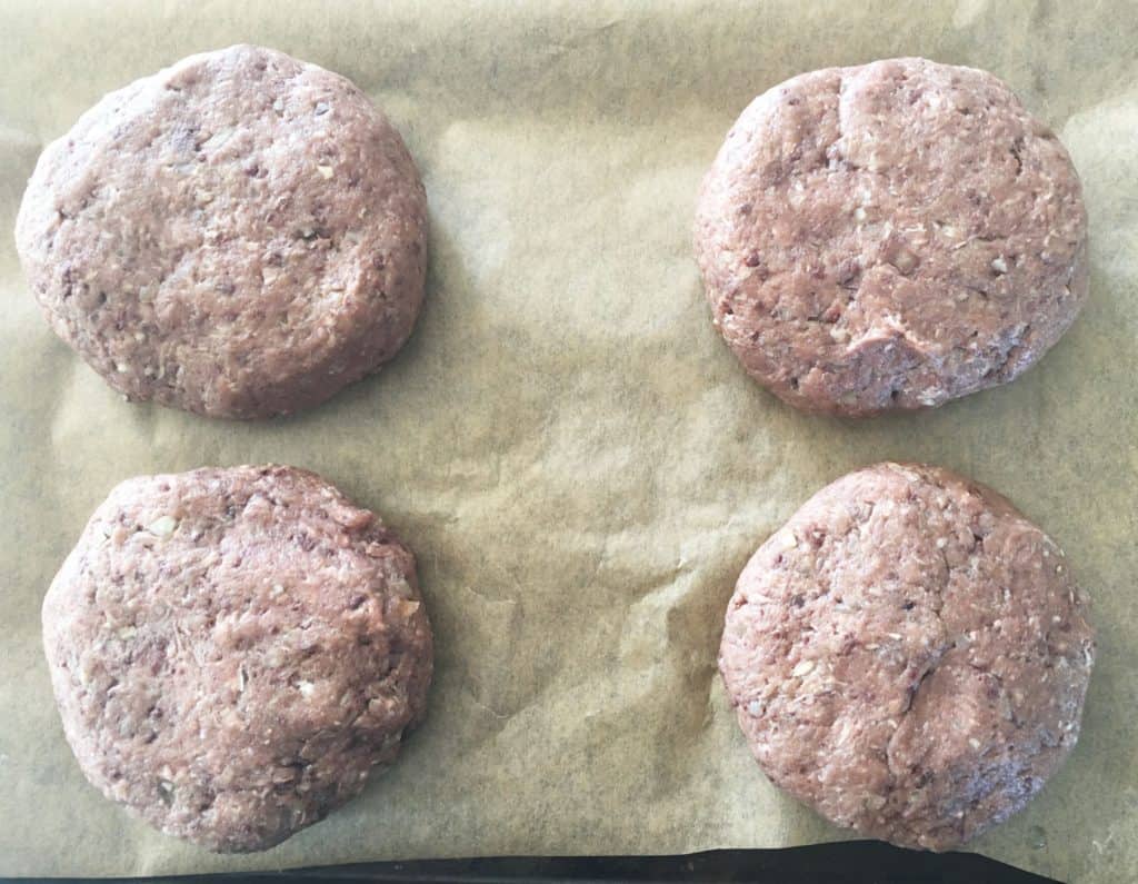 stuffed burgers  ready to cook