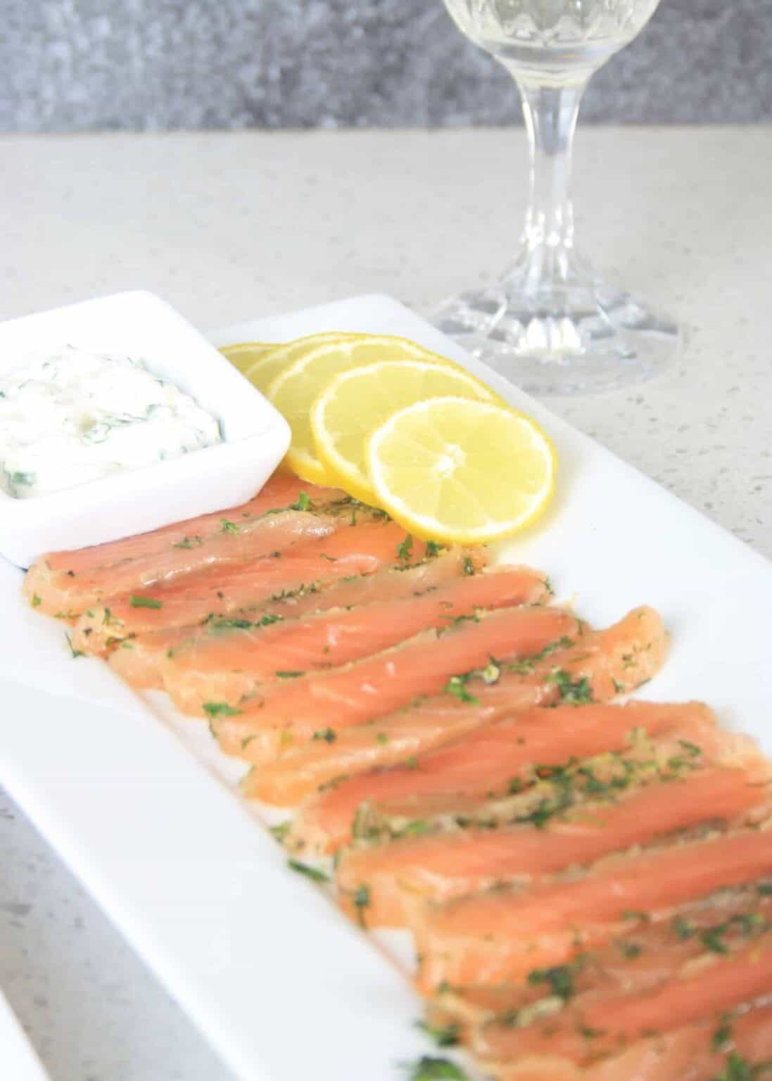 Salmon Gravlax with Gin and Juniper Chez Le Rêve Français