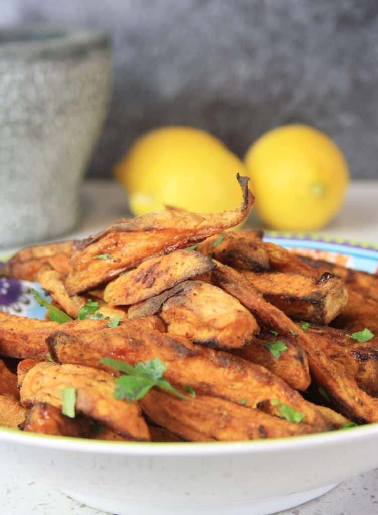 close up of fries