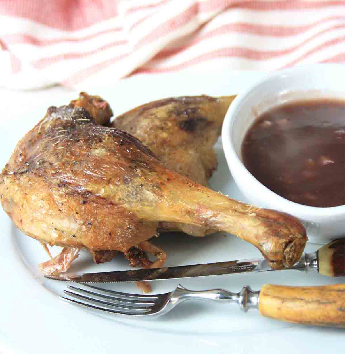 Duck confit with Redcurrant Sauce-image