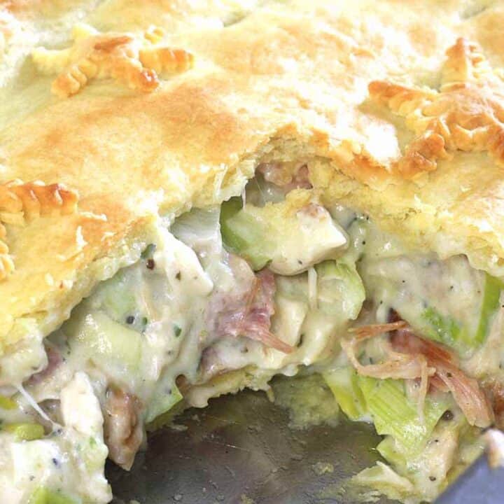 Chicken & Leek Pie - Chez Le Rêve Français