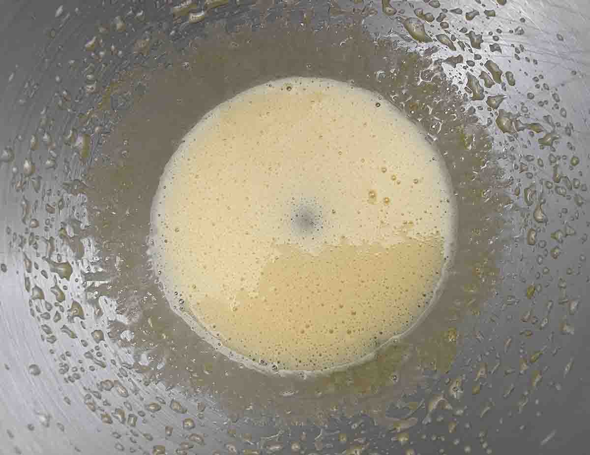 egg yolks in a bowl.
