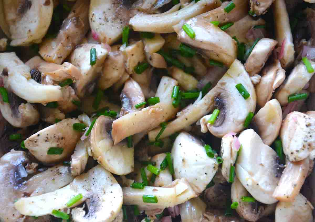 salad in process of marinating.