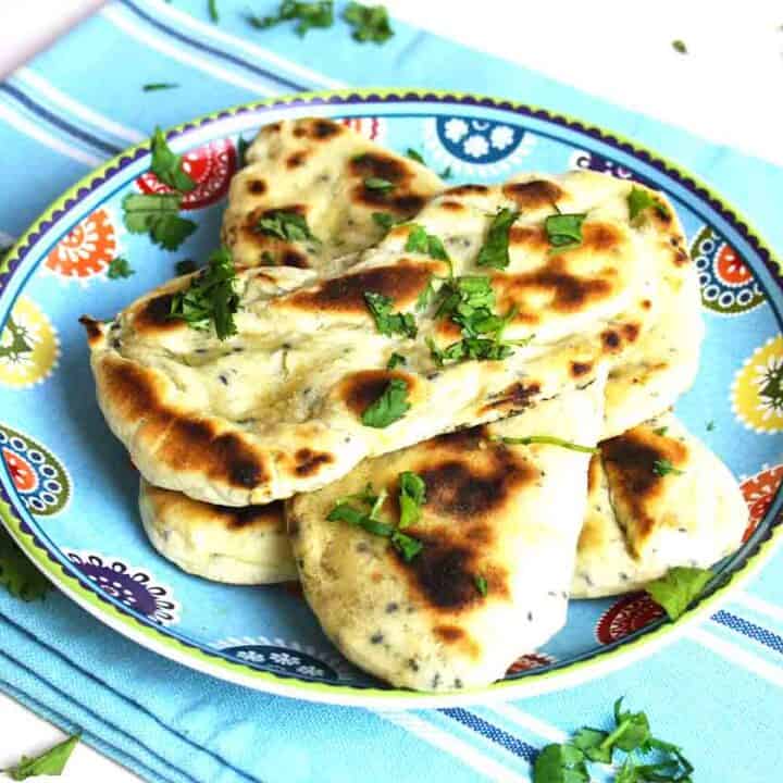 Homemade Naan Bread in a Frying Pan Chez Le Rêve Français