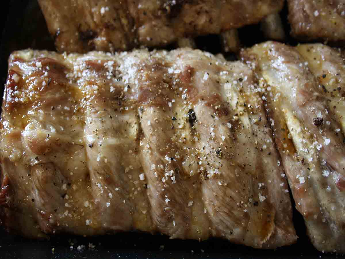 ribs ready for glazing.