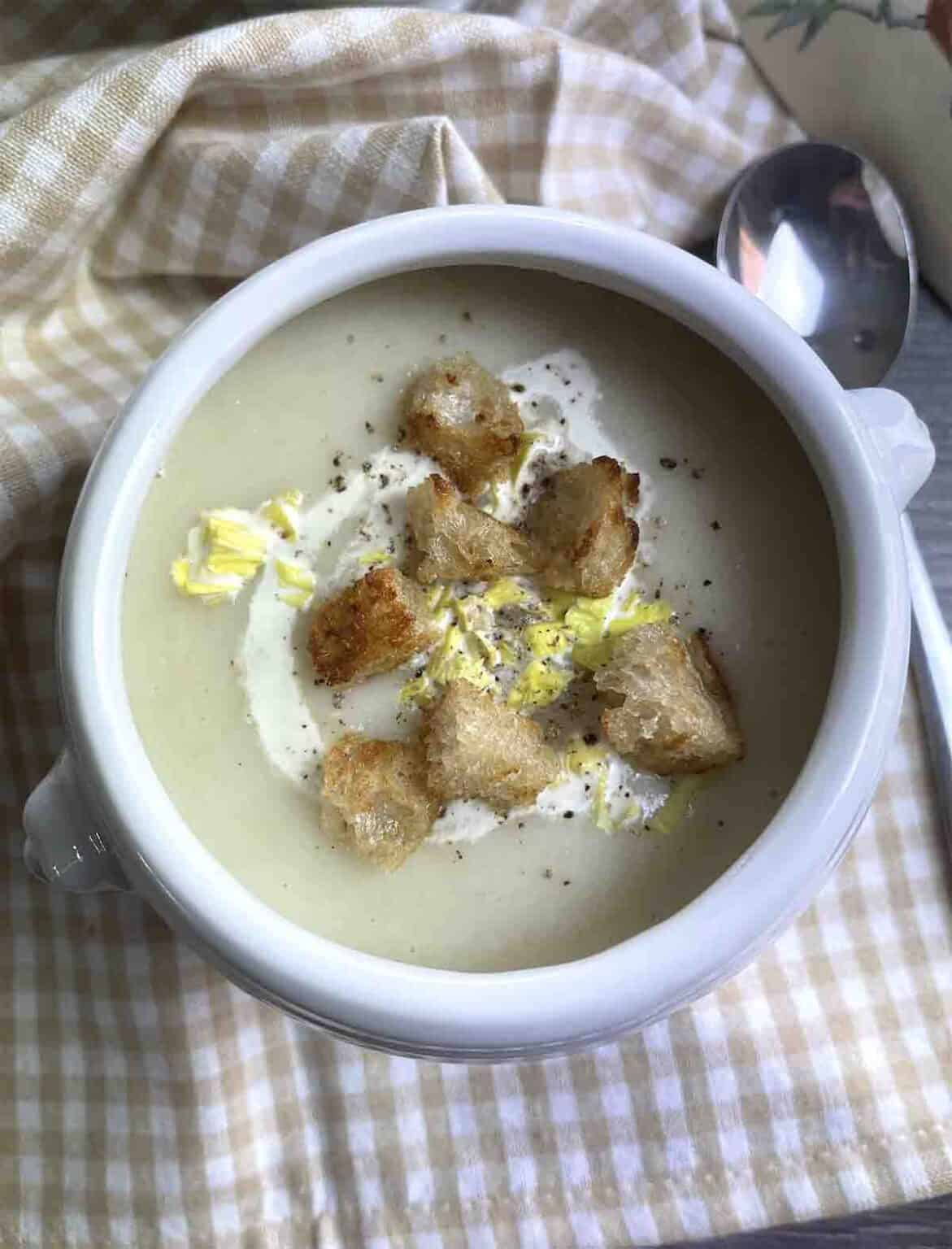 Celery and Leek Soup Chez Le Rêve Français