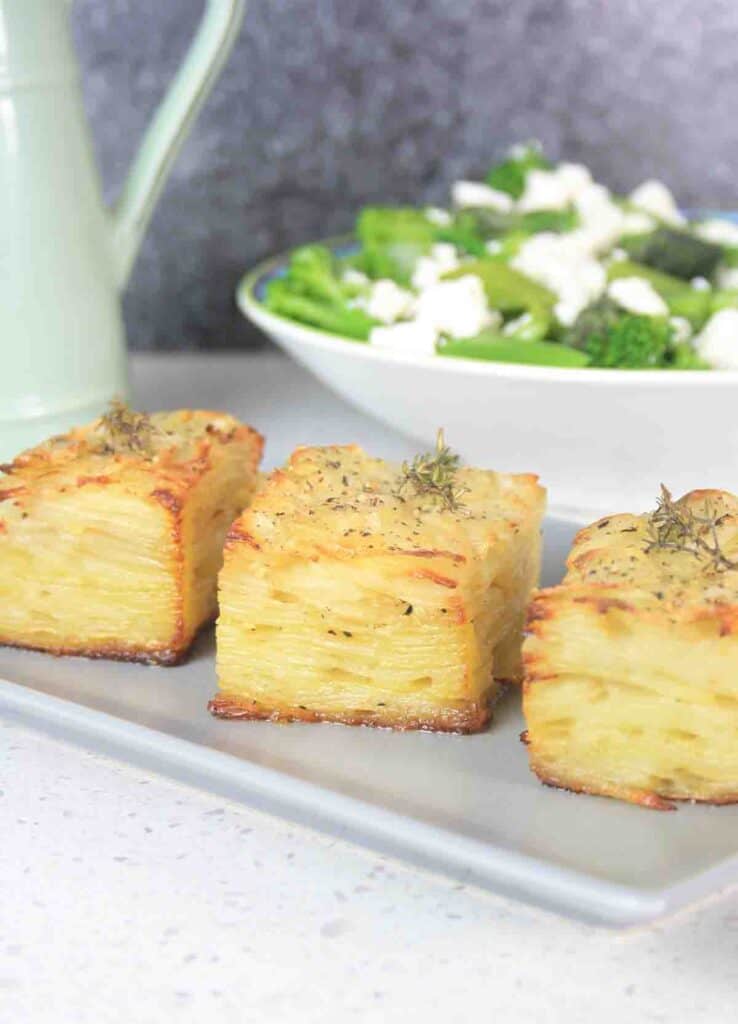 French potato recipe of potatoes pave.