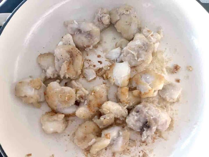 Cod Cheeks and Chorizo Chez Le Rêve Français