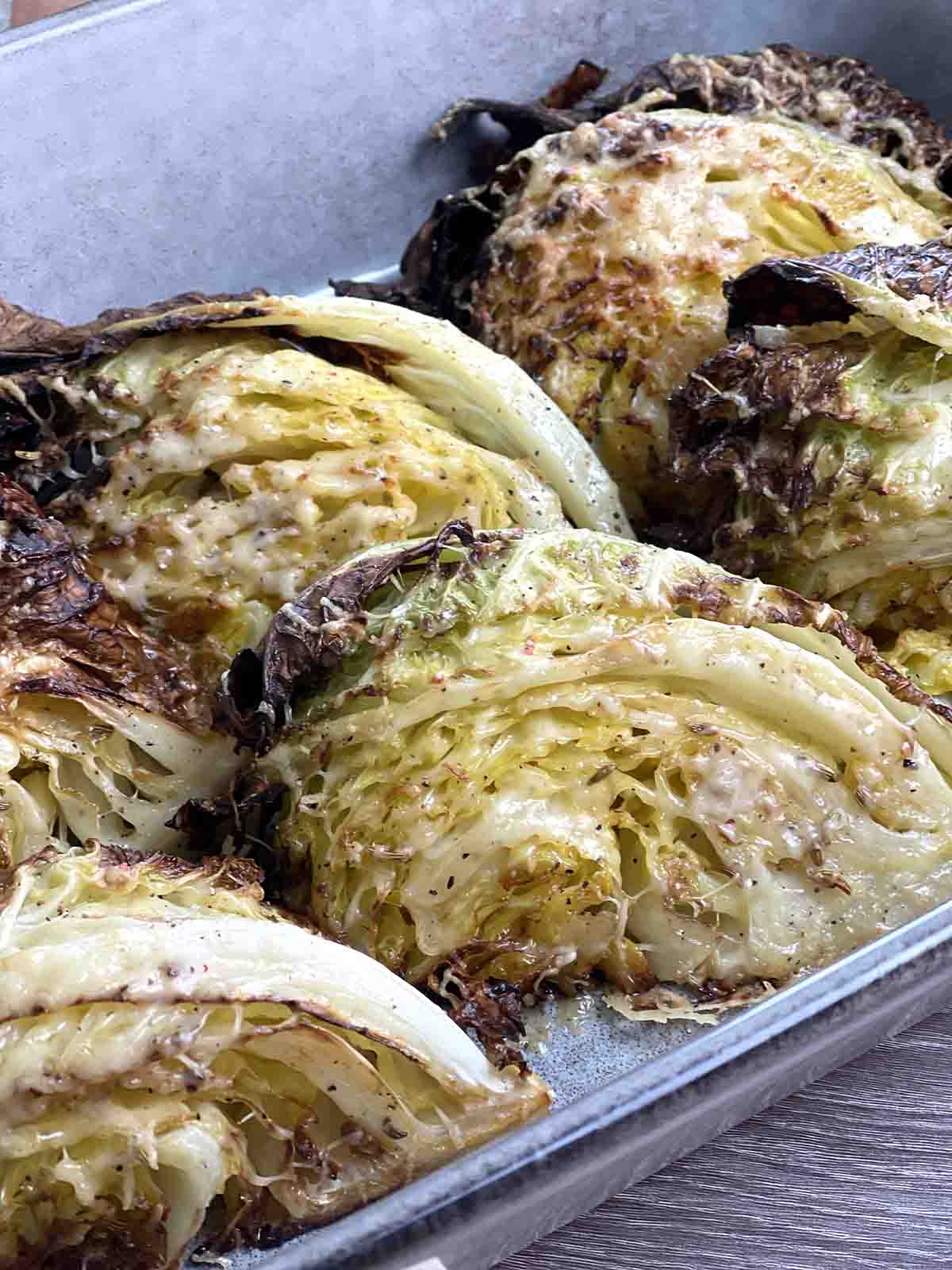 Roast savoy cabbage with nori sauce, confit ginger and shallot recipe -  Recipes 