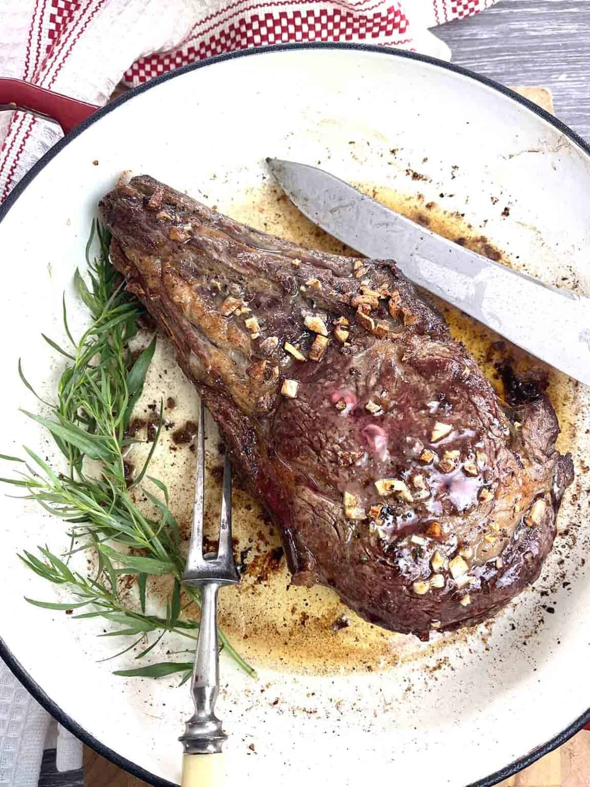 Côte de Boeuf or Bone in Ribeye Steak Chez Le Rêve Français