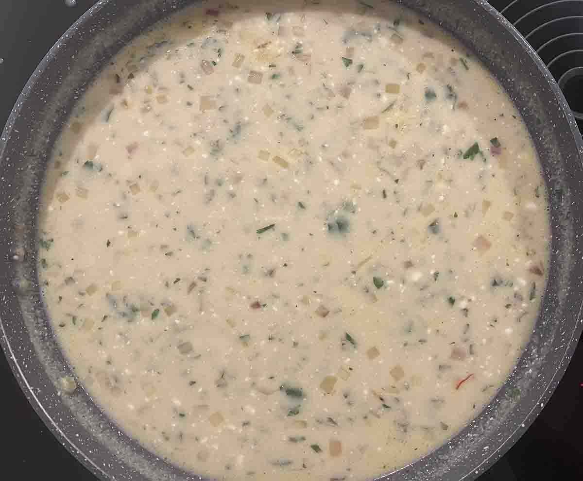 creme fraiche added.