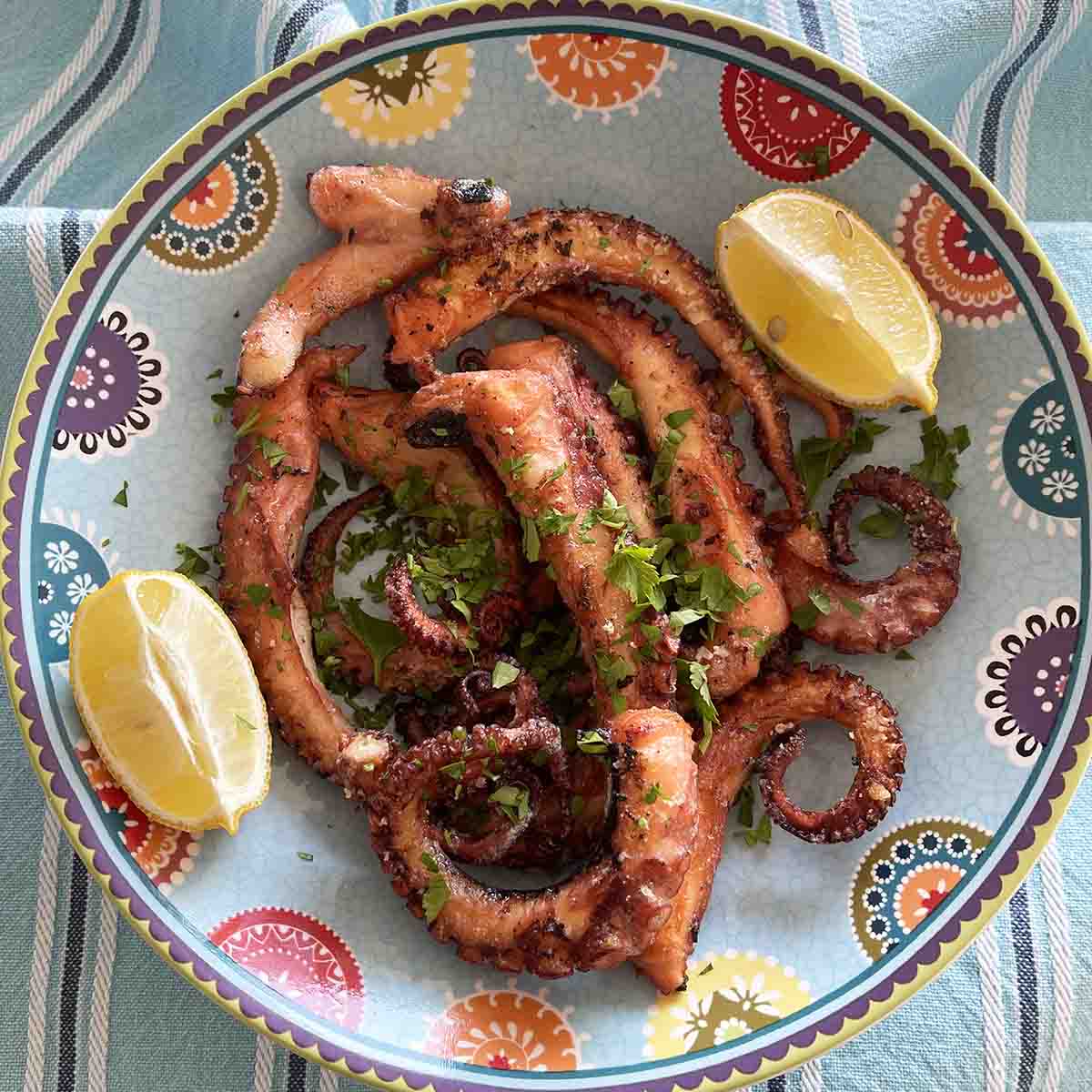 crispy braised octopus.
