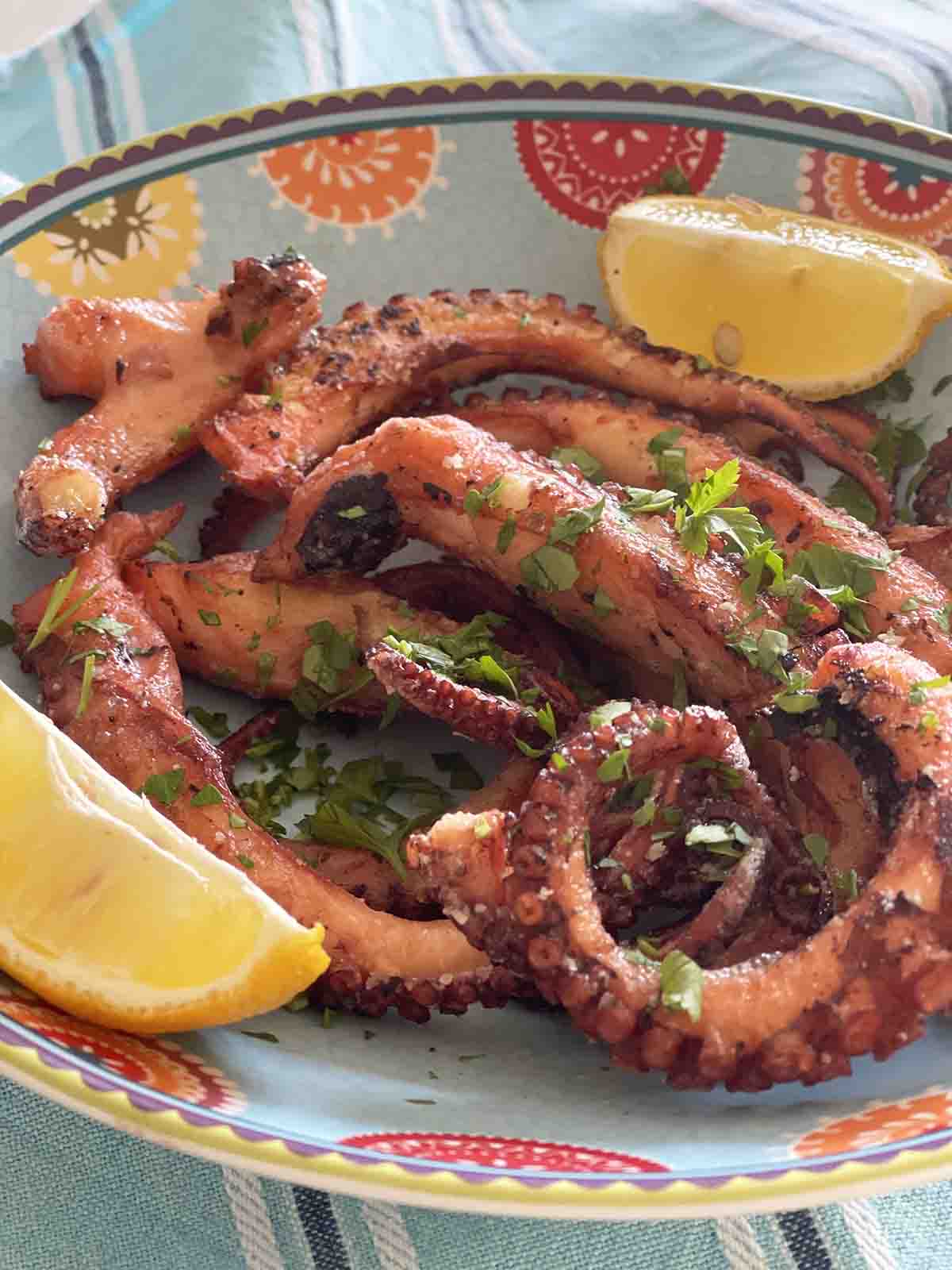 crispy braised octopus.